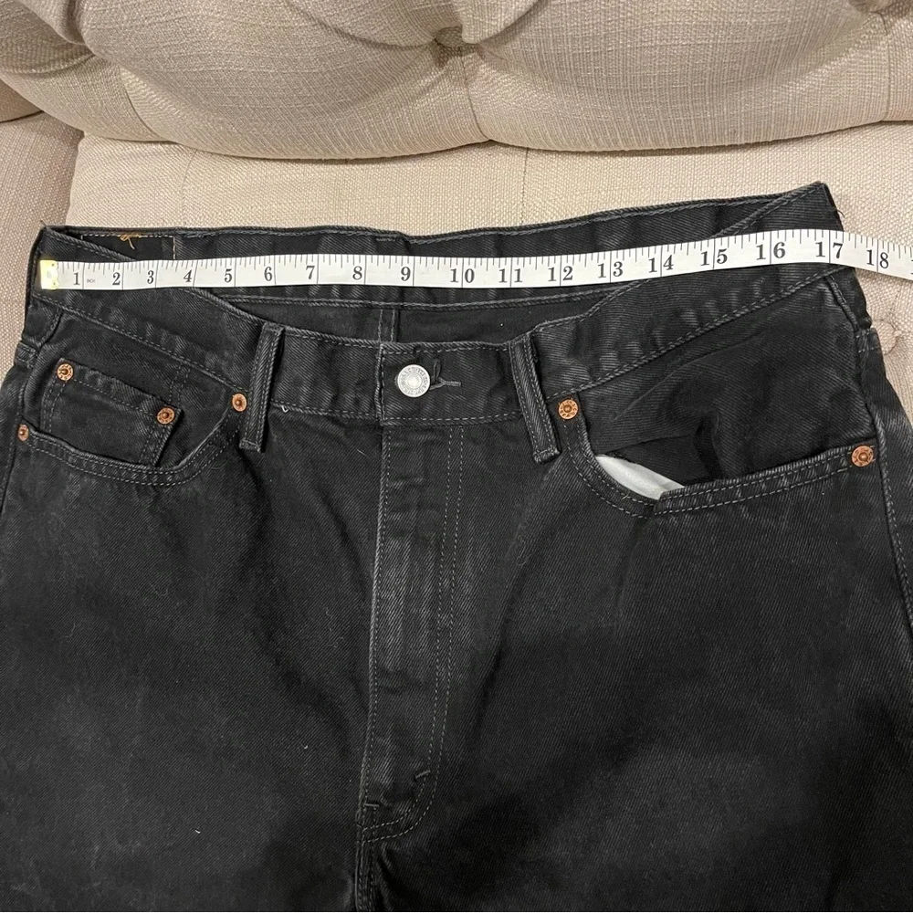 BR:  Levi’s 550 Tapered Relaxed Jeans Black Men’s 38x30 38Wx29.5 Inseam Actual